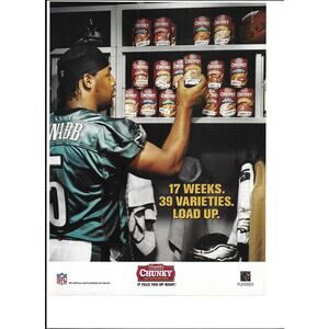 NFL McNabb Print Ad Campbell Chunky Soup